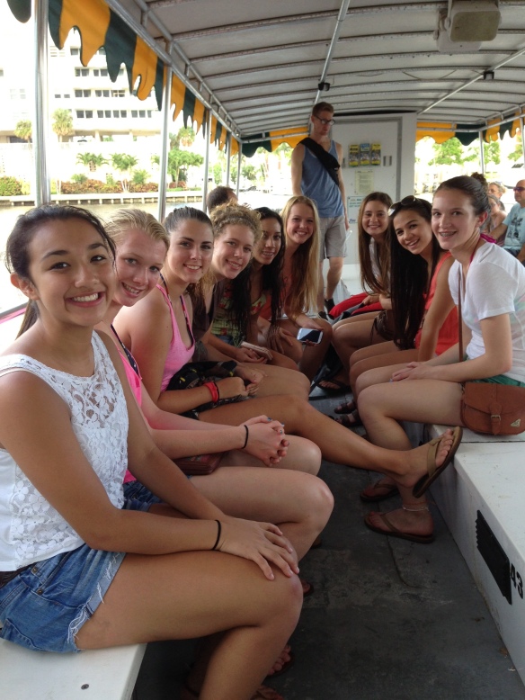 Girls Youth on the Ft. Lauderdale Water Taxi